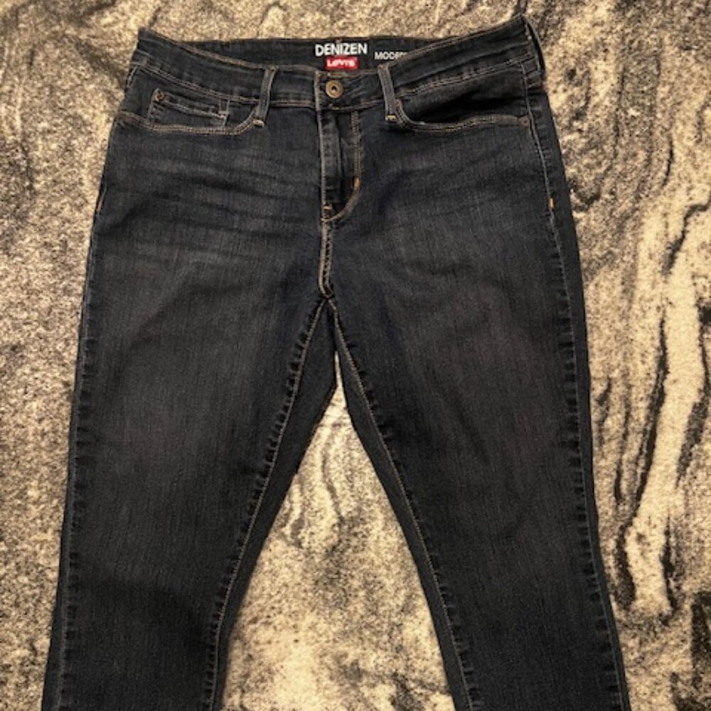 Denizen Modern Skinny Jeans Women 12 S/C Dark Blue Stretch Levi Strauss
